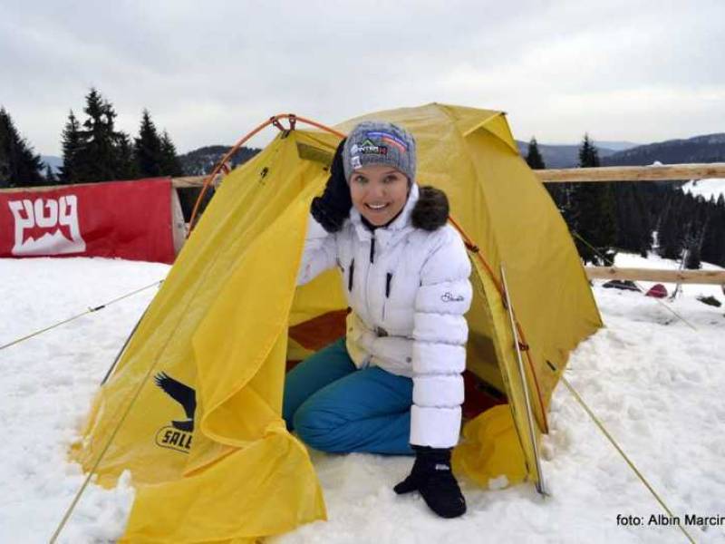 Rozmowa z Joanną Jabłczyńską na biwaku zimowym WinterCamp na Turbaczu